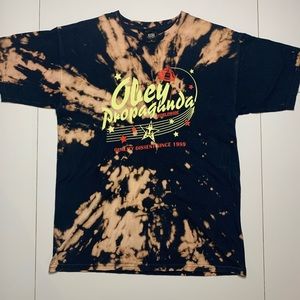❌SOLD❌ Tie-dye Obey propaganda shirt. Size medium